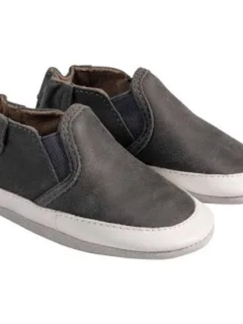Robeez baby Slip-On Casual Shoes in Gray and White